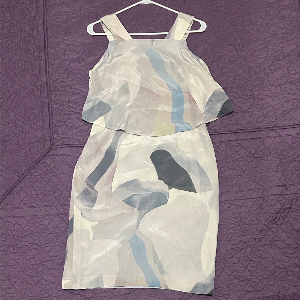 Theory Landale B 100% Silk Dress